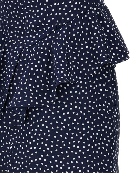 Polka dot print silk dress ALESSANDRA RICH | FABX4007F45101944